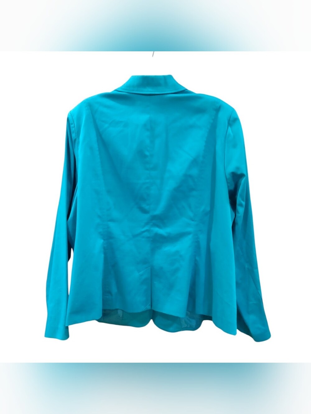 Lane Bryant Bright Blue 2 Button Long Sleeve Lightweight Blazer Women's Size 28 - Picture 2 of 7